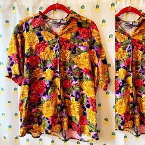 Vintage Gitano floral button up